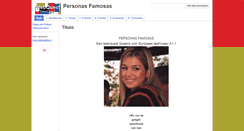 Desktop Screenshot of personas-famosas.webkwestie.nl