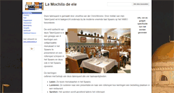 Desktop Screenshot of la-mochila-de-ele.webkwestie.nl