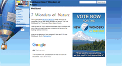 Desktop Screenshot of new-7-wonders-of-nature.webkwestie.nl